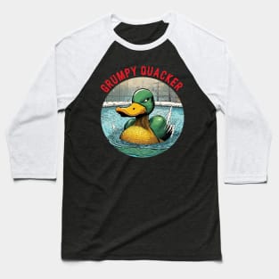 Grumpy Quaker Duck Baseball T-Shirt